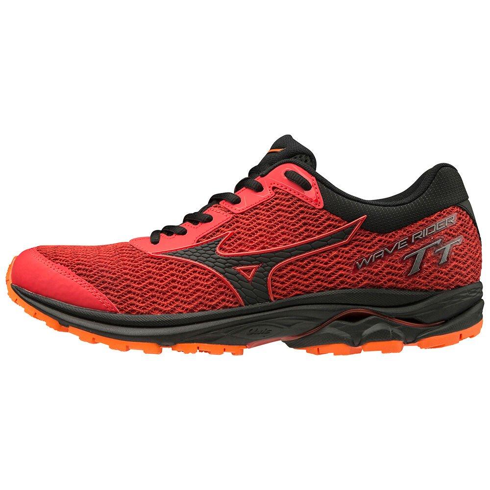 Mizuno Men's Trail Running Shoes Red/Black/Orange WAVE RIDER TT Shoes - J1GC193209